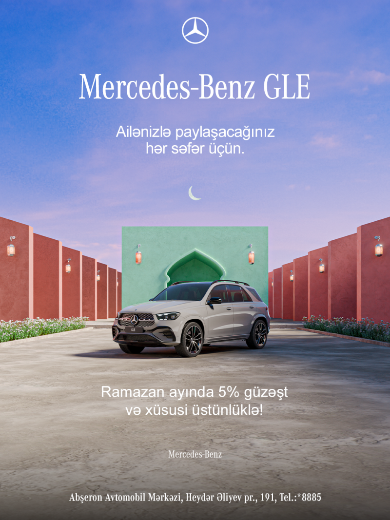 Mercedes-Benz GLE Ramazana özəl xüsusi üstünlüklərlə təqdim olunur.